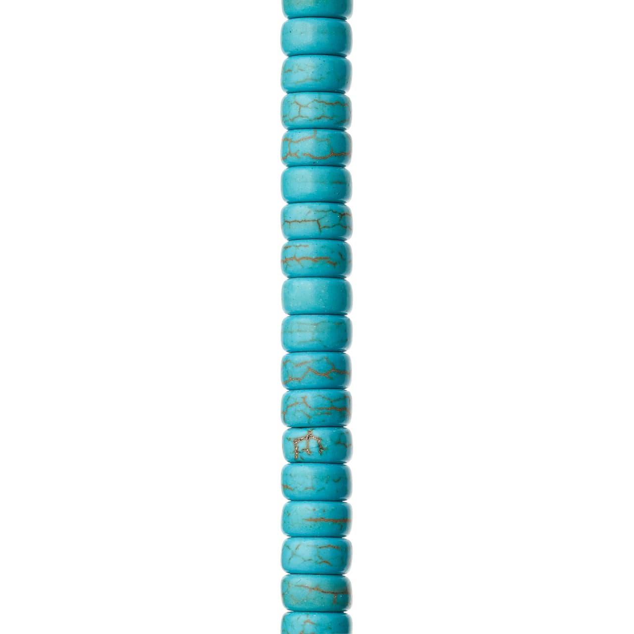 Turquoise Dyed Reconstituted Howlite Heishi Beads, 8mm by Bead Landing&#x2122;